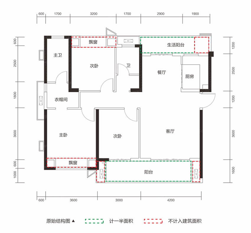 衡阳万江北宸之光D1户型