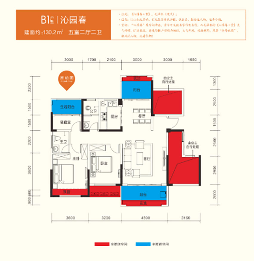 衡阳凯旋九间堂B1户型