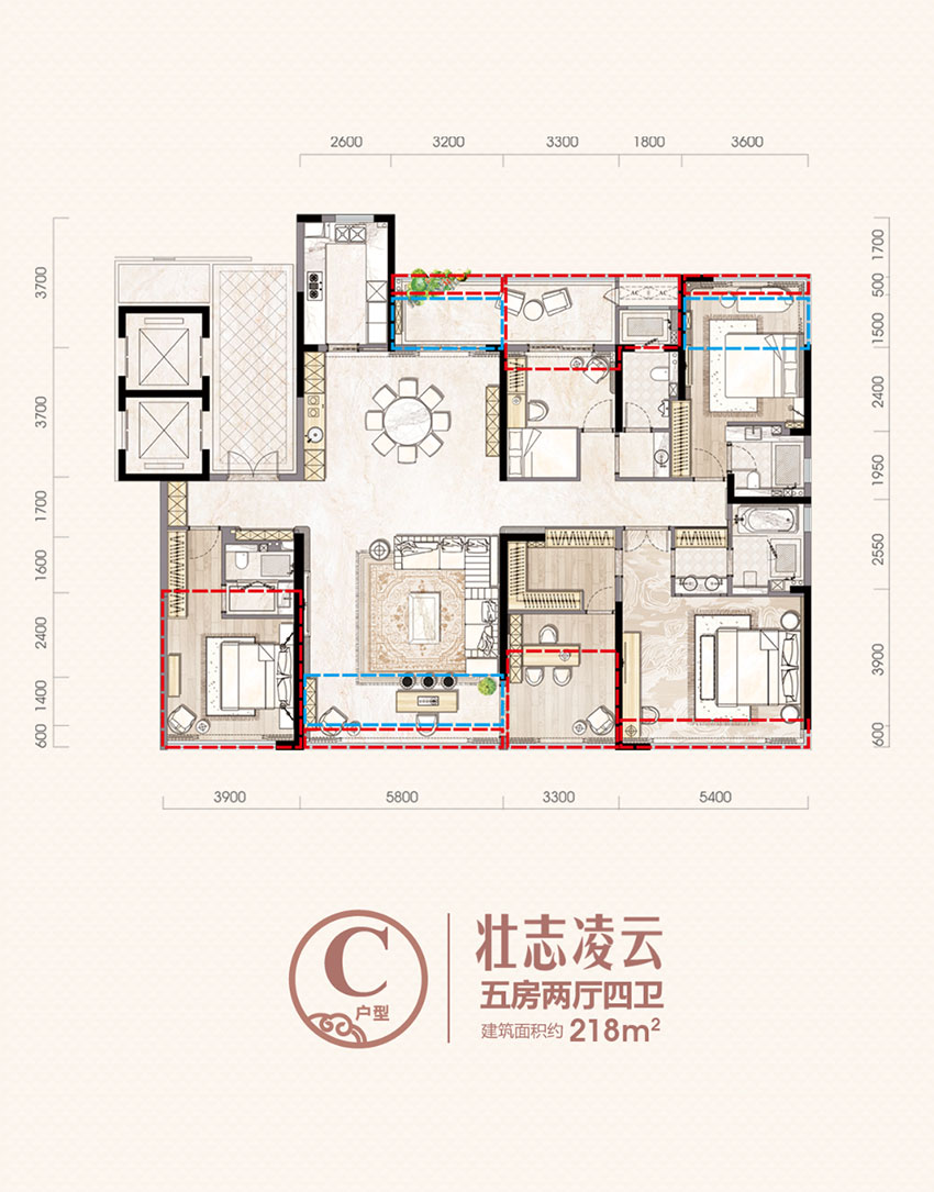 衡阳融冠云城C户型