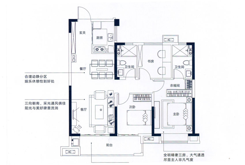 衡阳金科檀樾A户型