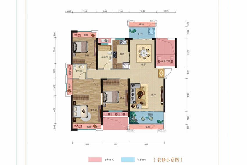 衡阳天酬九里晴川A2户型