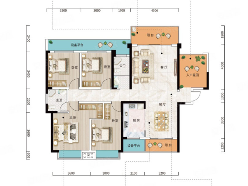 嘉禾皇廷江山府A户型