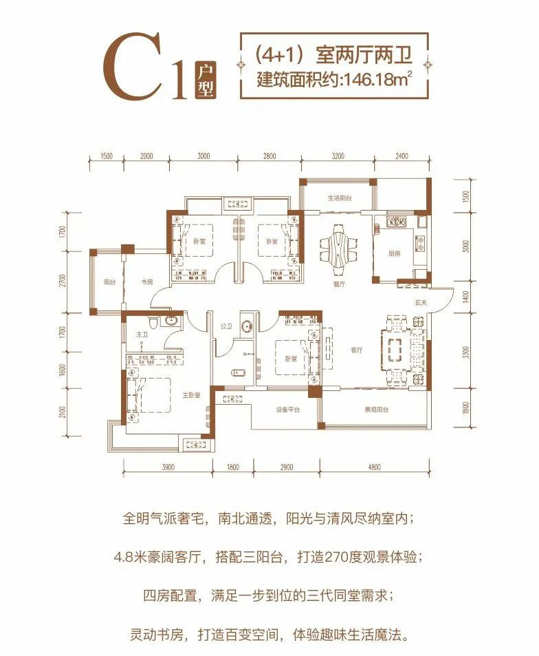 嘉禾九老峰首府C1户型