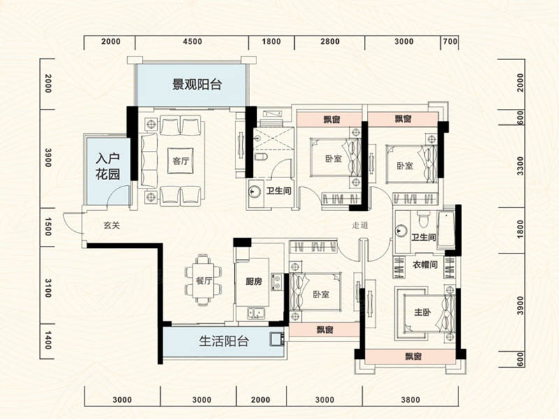 嘉禾中港瓏熙府D1户型