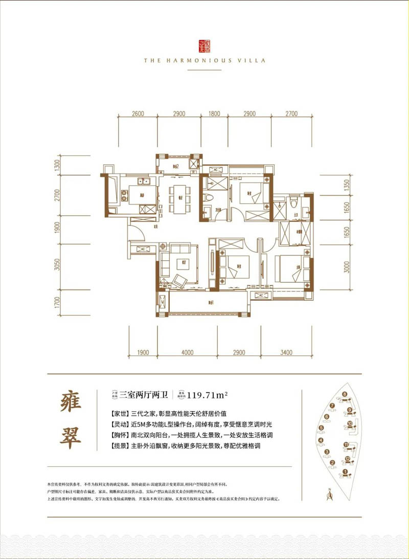 嘉禾汇景雍和居雍翠户型