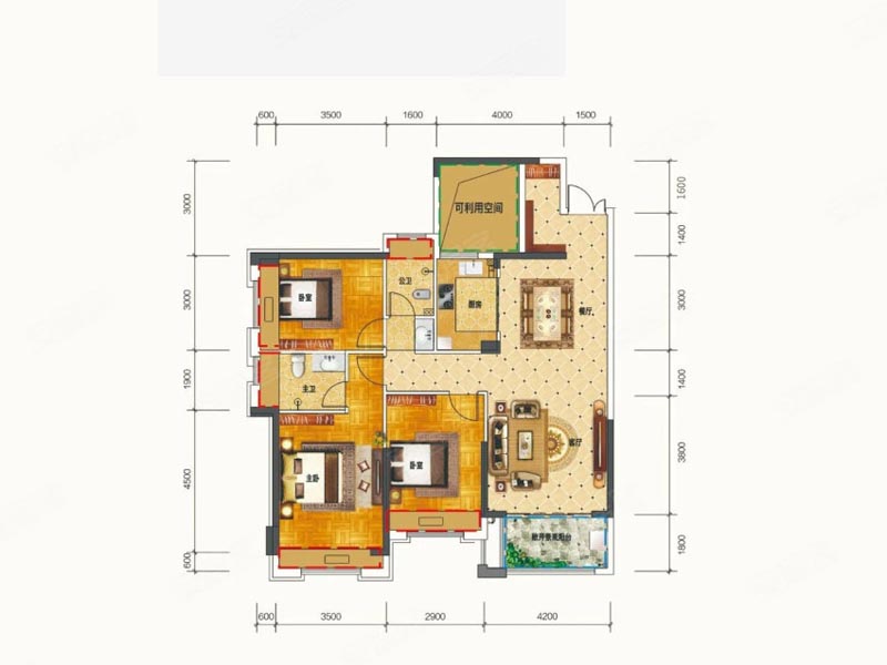 桂阳麒麟首府8栋C户型