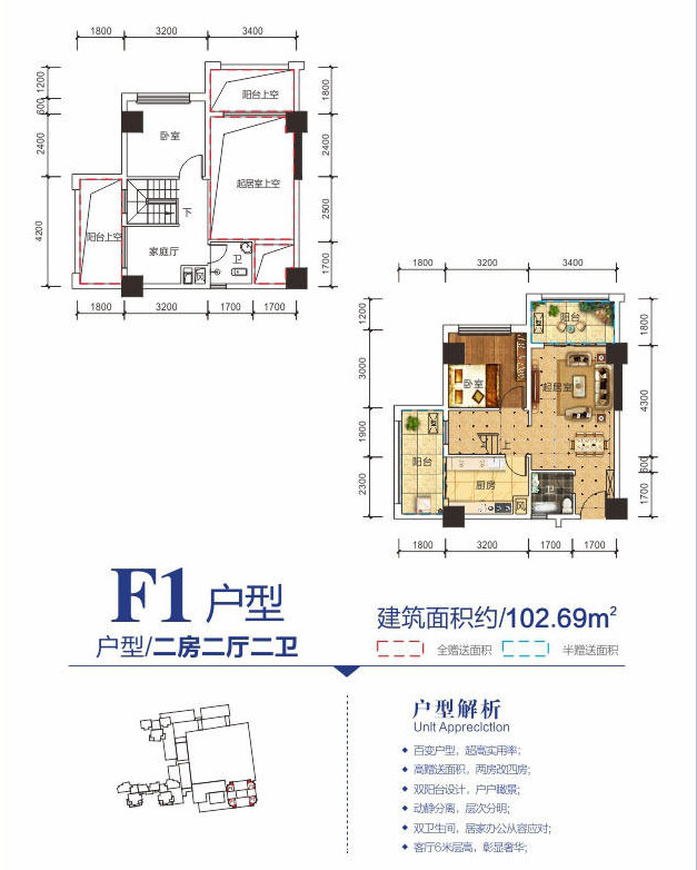 桂阳佳纷天地F1户型