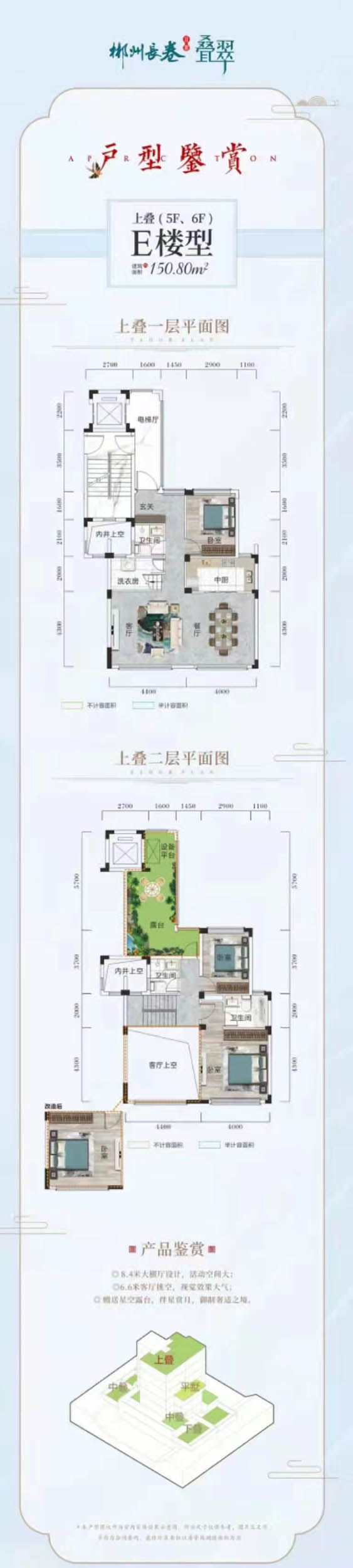 郴州长卷二期E楼型上叠（5F、6F）