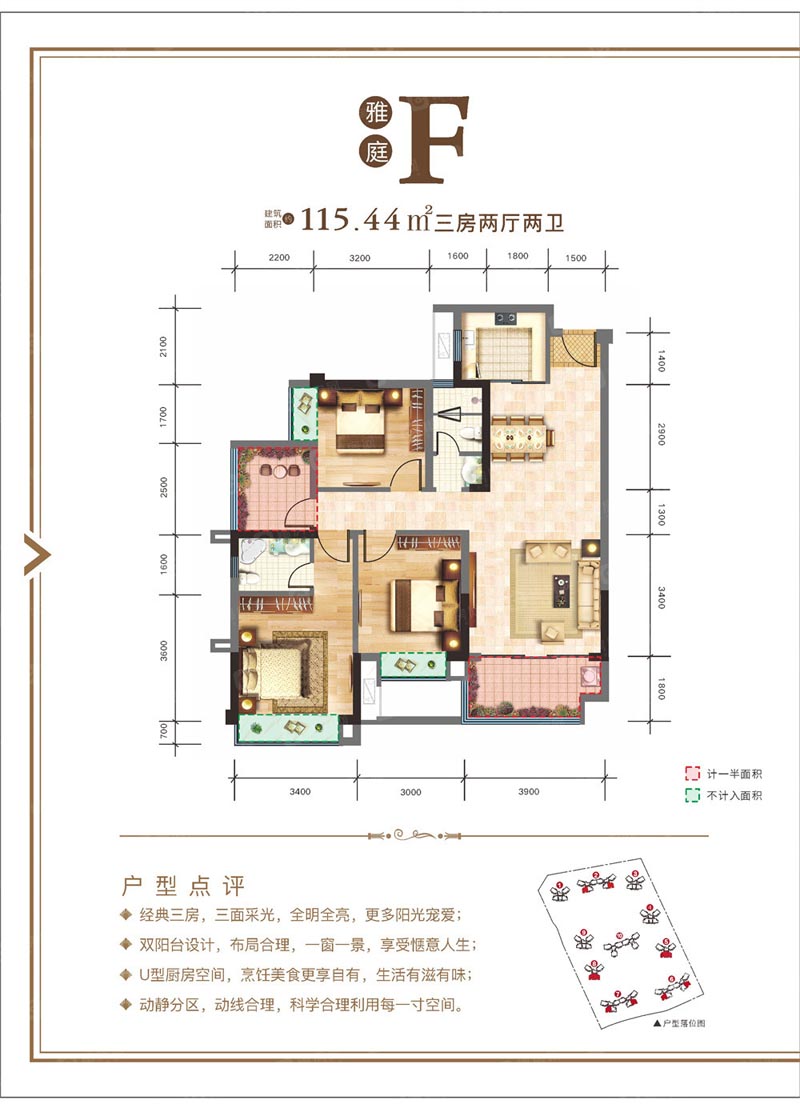 郴州融华盛世华庭F户型