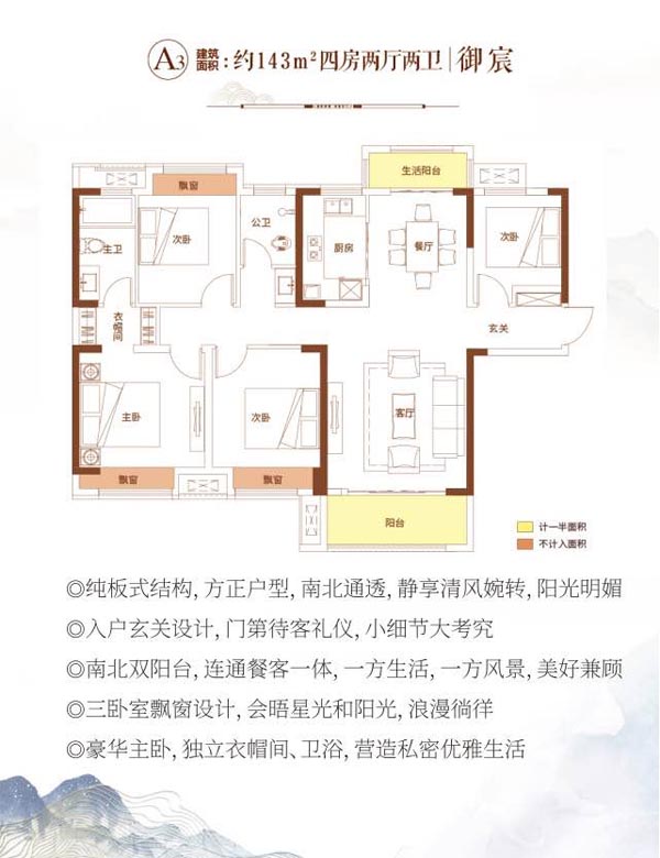 郴州长房金宸府A3户型