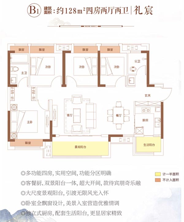 郴州长房金宸府B1户型