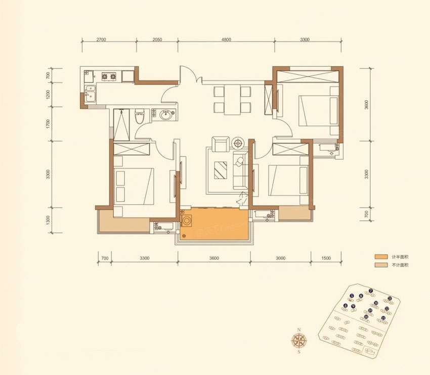 株洲南洲壹号C2户型