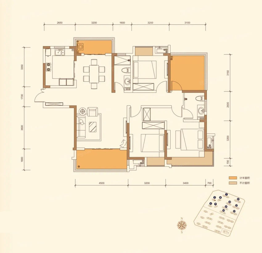 株洲南洲壹号D户型