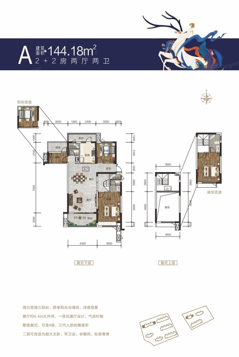 醴陵公园世家A户型