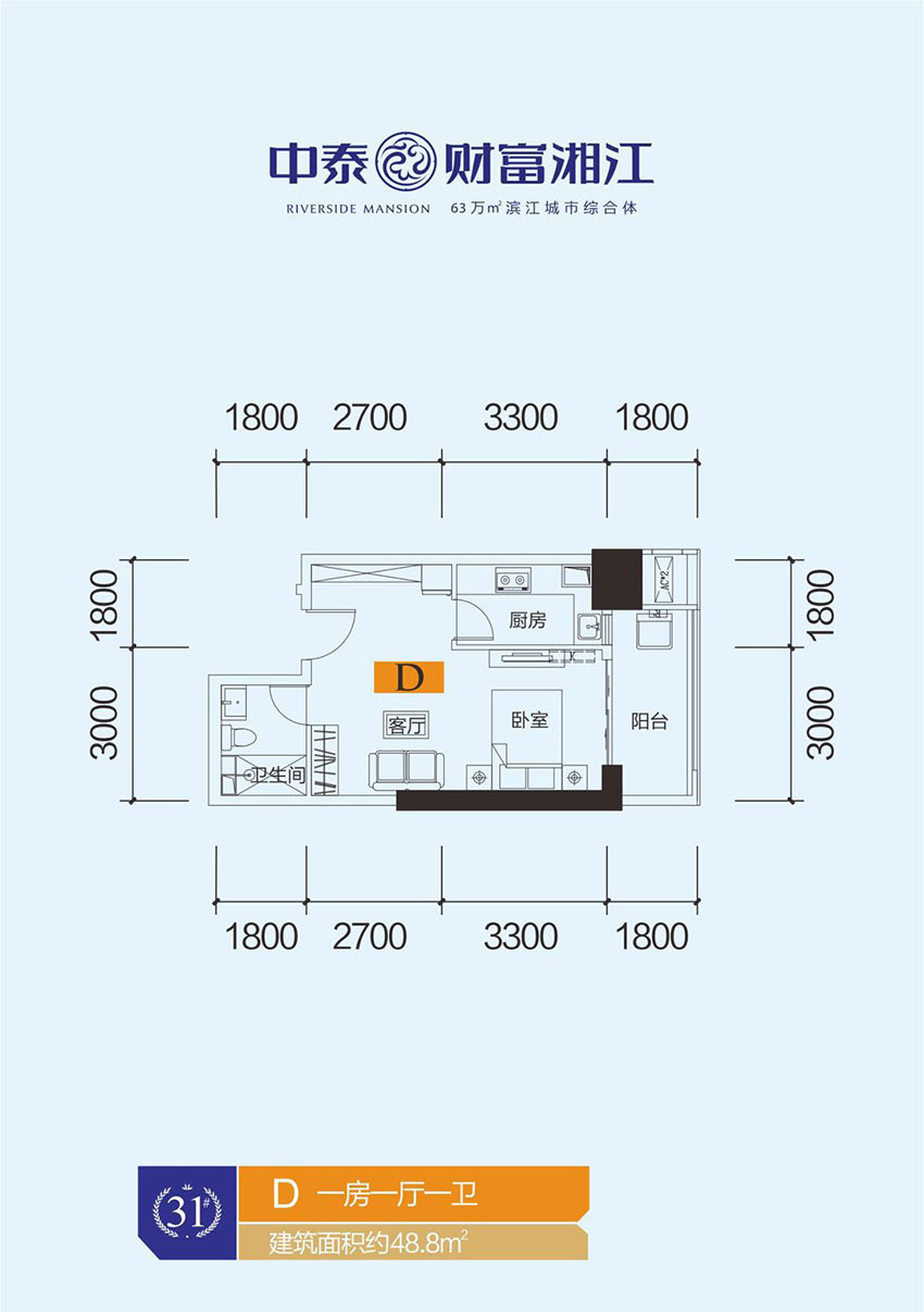 株洲财富湘江D户型