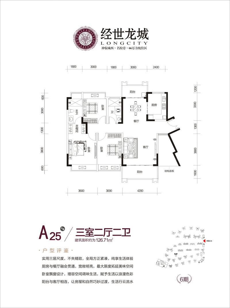 株洲经世龙城A25户型