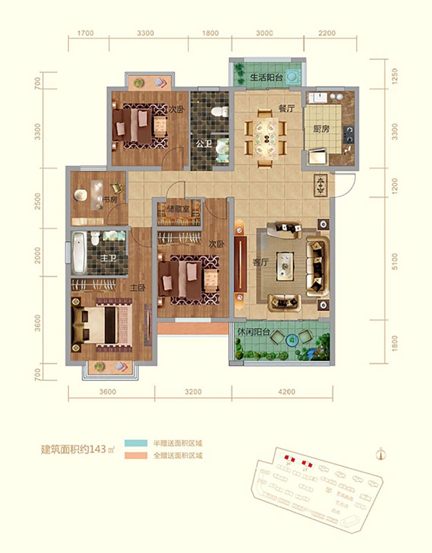 株洲盛世金龙湾6#Y1户型