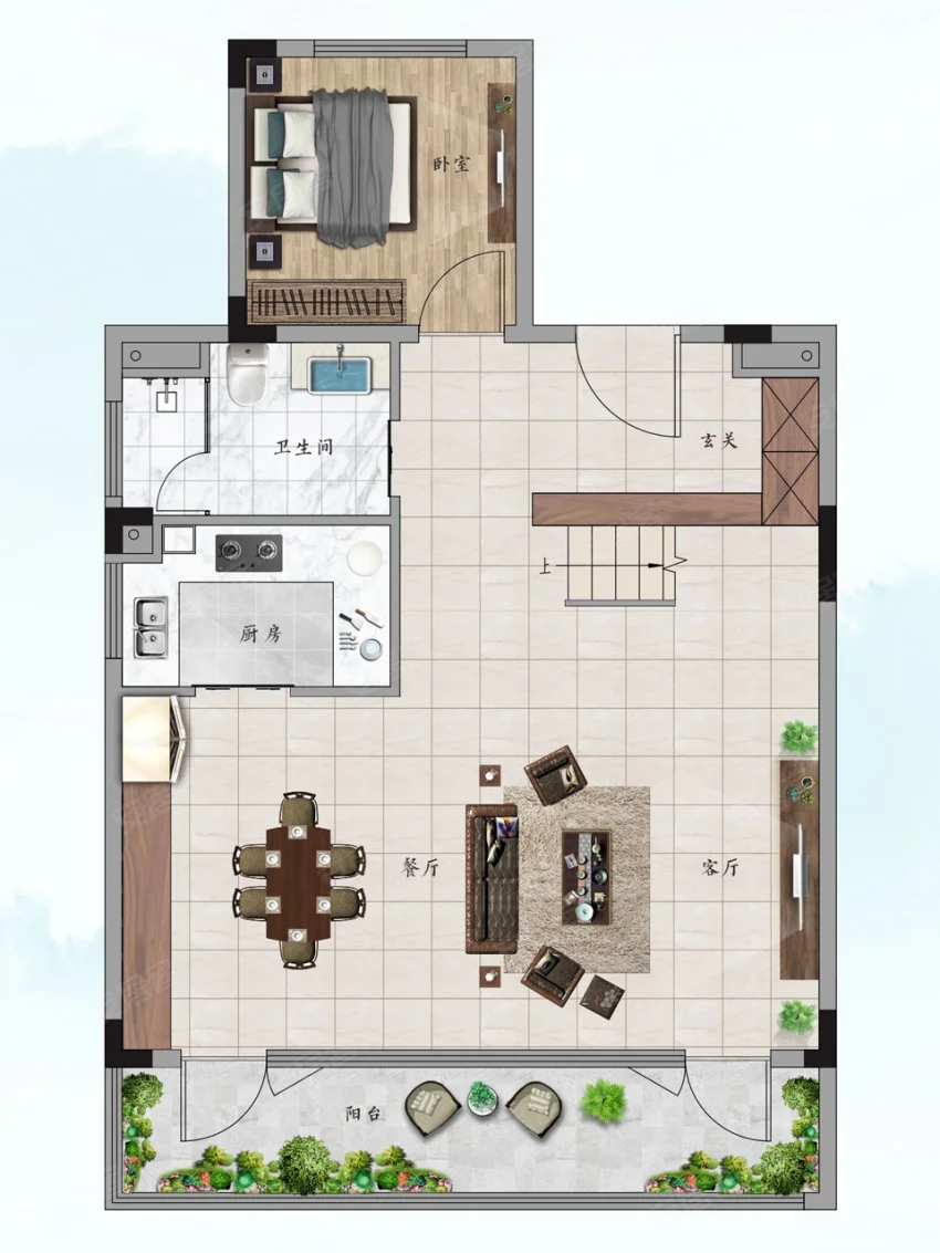 株洲绿城云栖桃源建面约146㎡户型