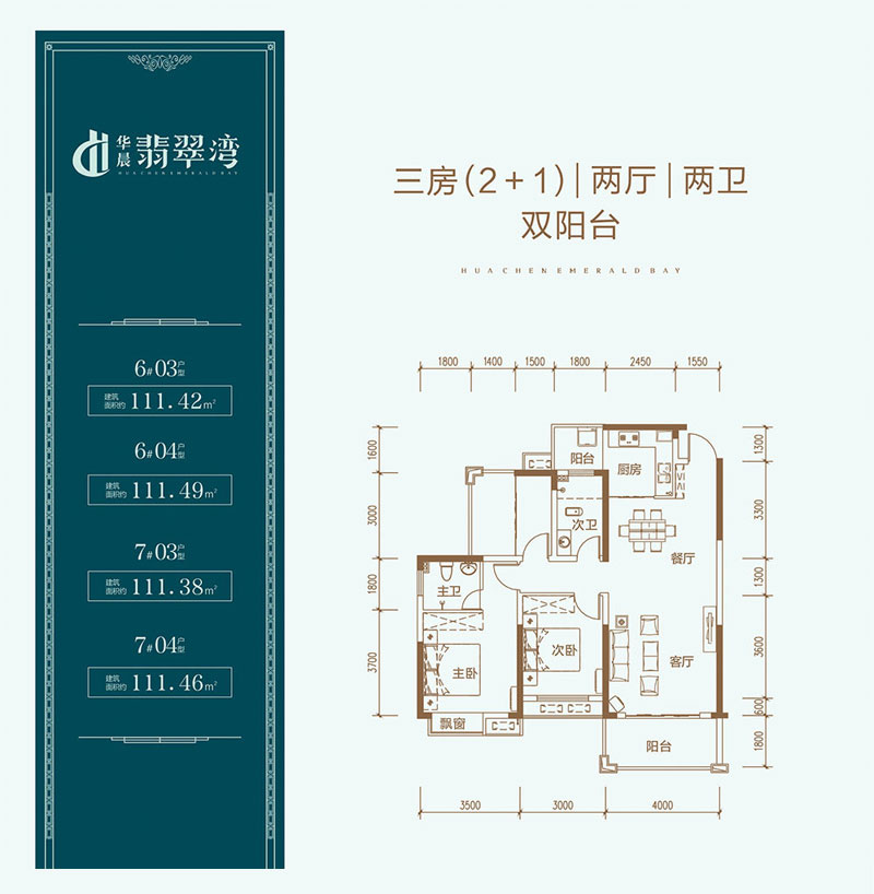 株洲华晨翡翠湾6#03户型
