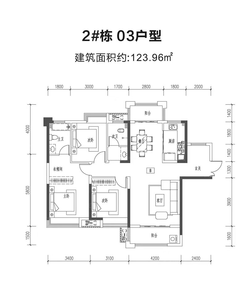 株洲津枫庭苑2#03户型