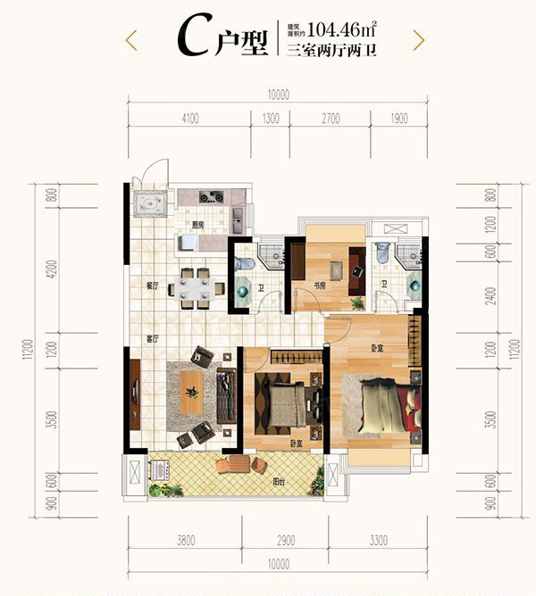 株洲珠峰天池府C户型