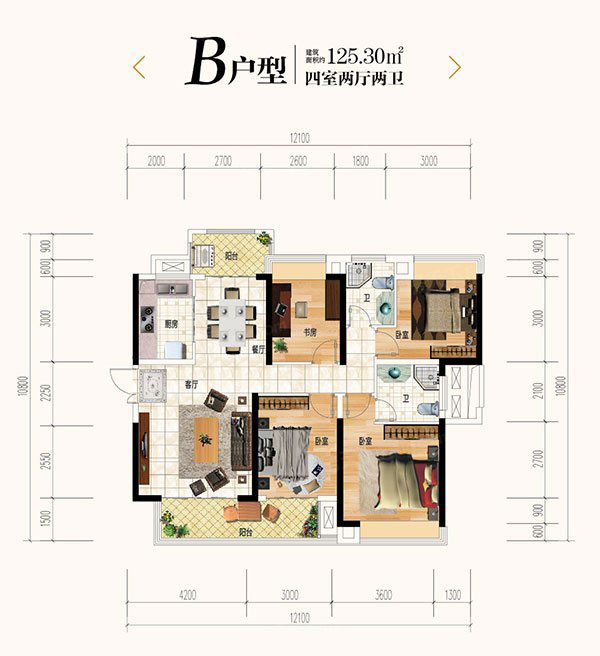 株洲珠峰天池府B户型