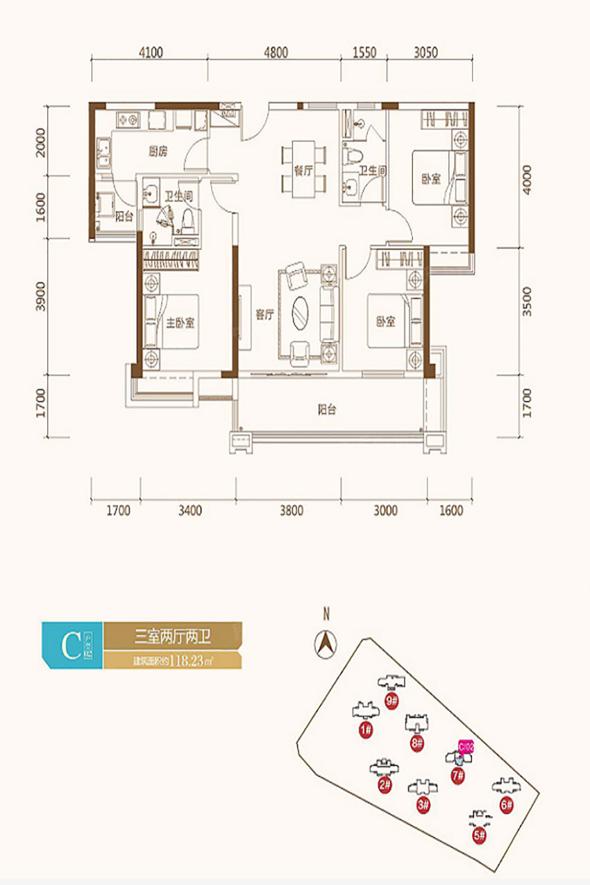 株洲​景业山湖湾C-03户型