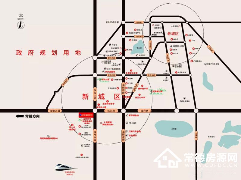 汉寿诚信御景园区位图