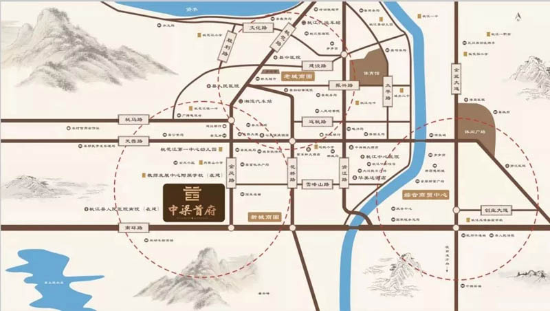 桃江中梁首府区位图