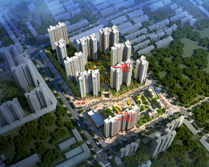 桃源诚信广场二期效果图