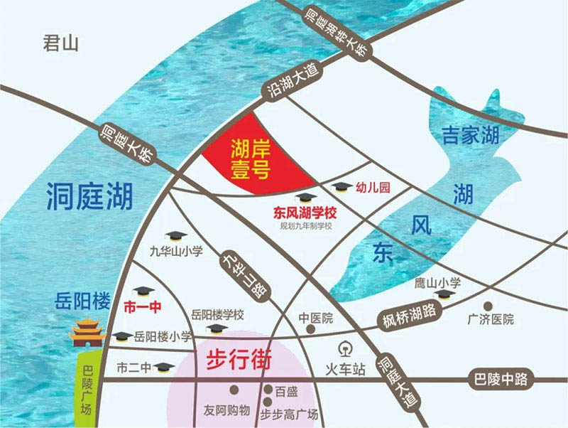 岳阳湖岸壹号区位图