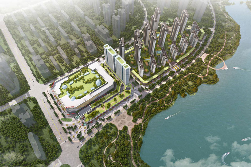 衡阳酃湖万达广场配套图