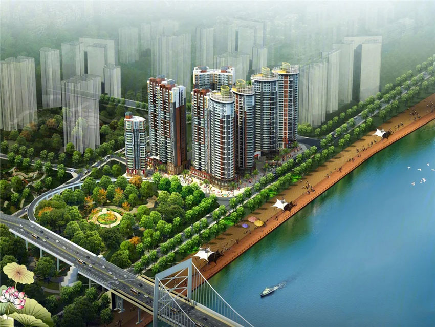 衡阳东洲水岸豪庭效果图