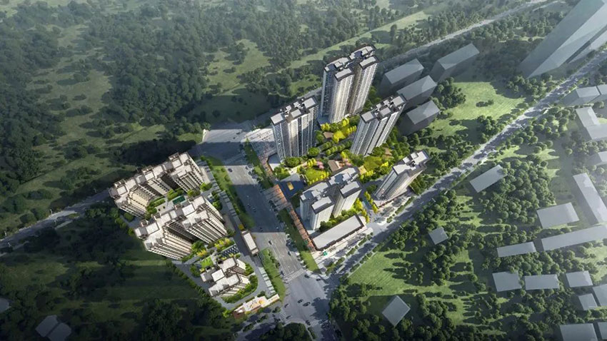 衡阳湖畔山南实景图