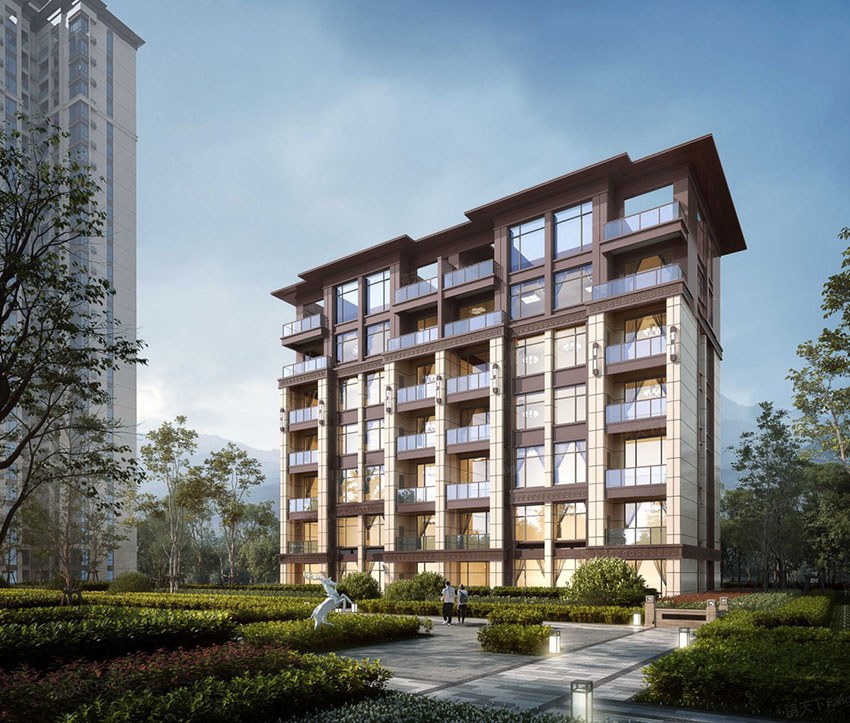 茶陵县玫瑰园二期效果图