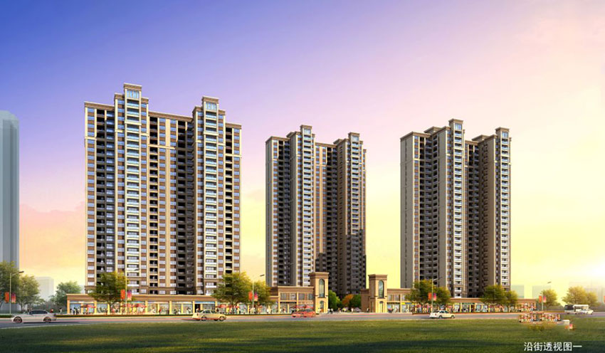 茶陵县华城学府效果图