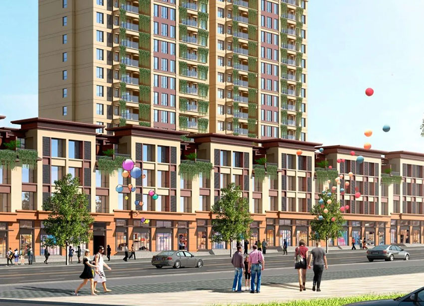 茶陵县思源学府效果图