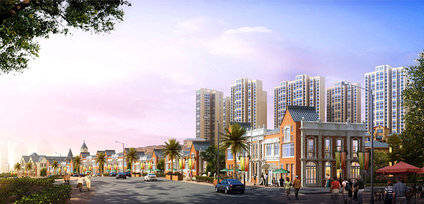 株洲蓝谷国际效果图