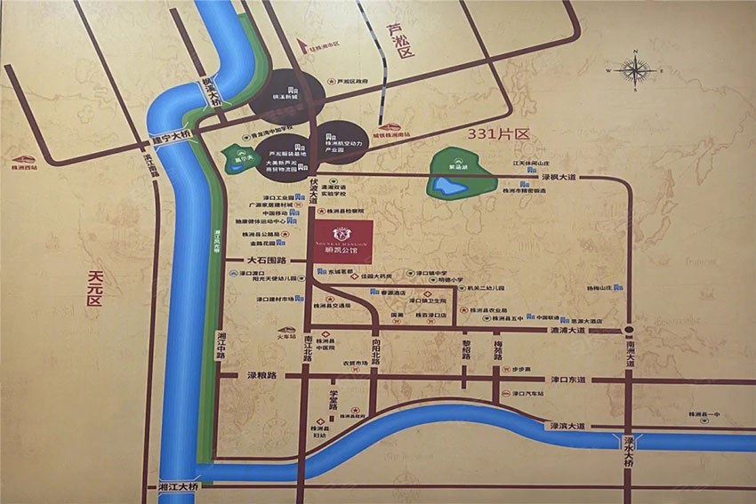 株洲顺凯公馆区位图