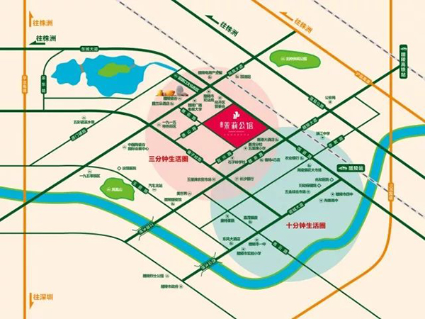 醴陵茉莉公馆区位图