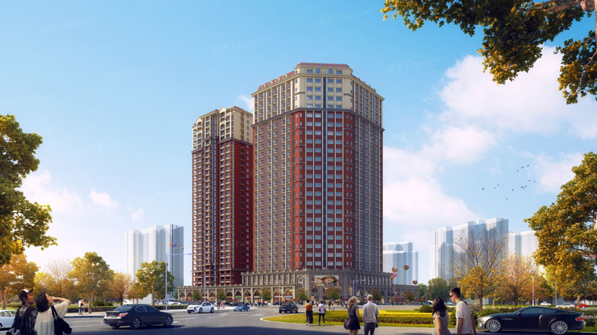 醴陵新华联广场状元华府效果图