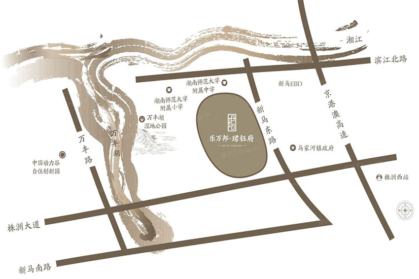 株洲珺钰府区位图