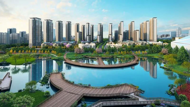 株洲禾田生态智慧城长一府效果图