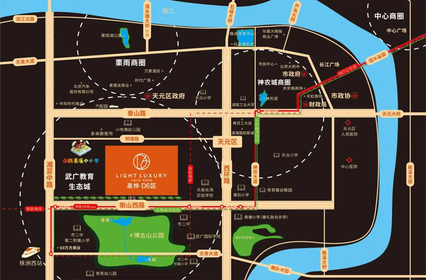 株洲圣桦D6区区位图