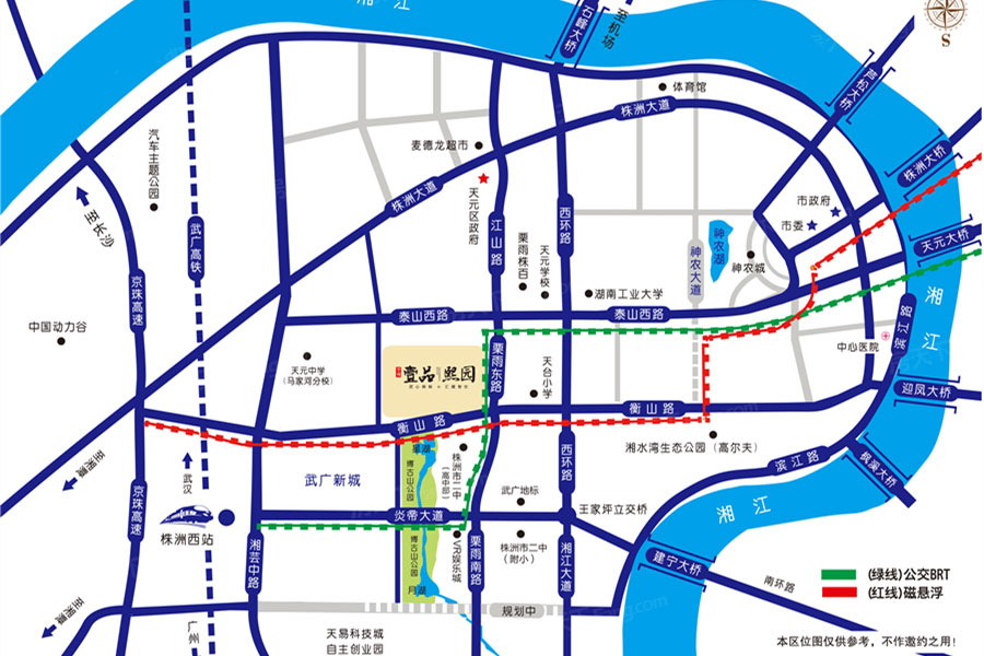 株洲壹品熙园区位图