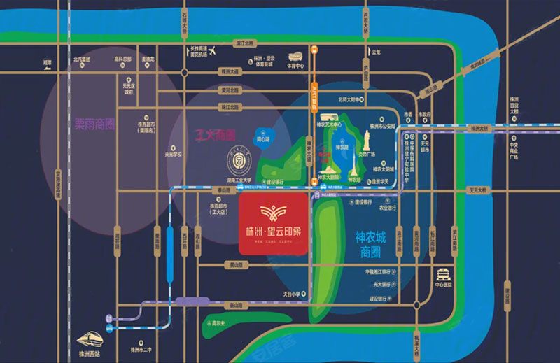株洲望云印象区位图