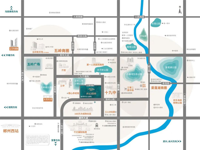 郴州青云和著区位图