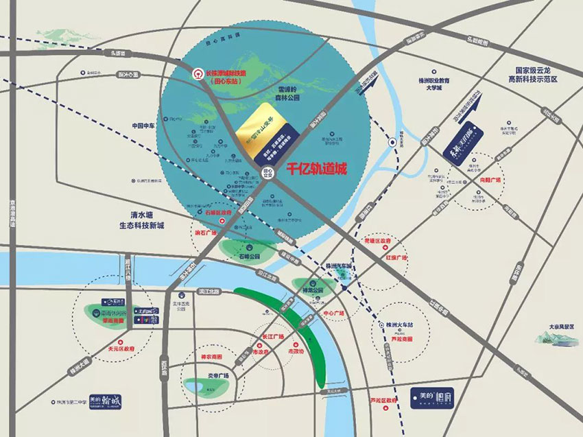 株洲雪峰山壹号区位图