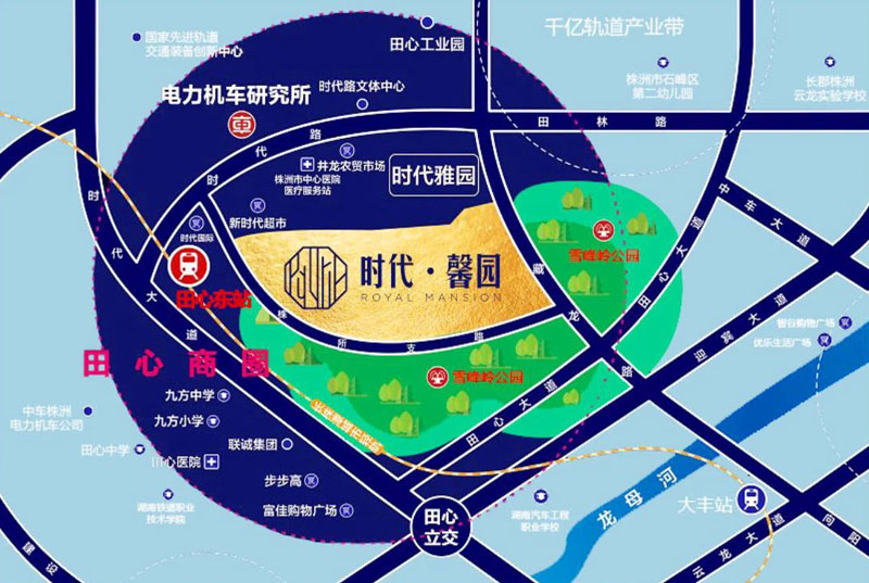 株洲时代馨园区位图