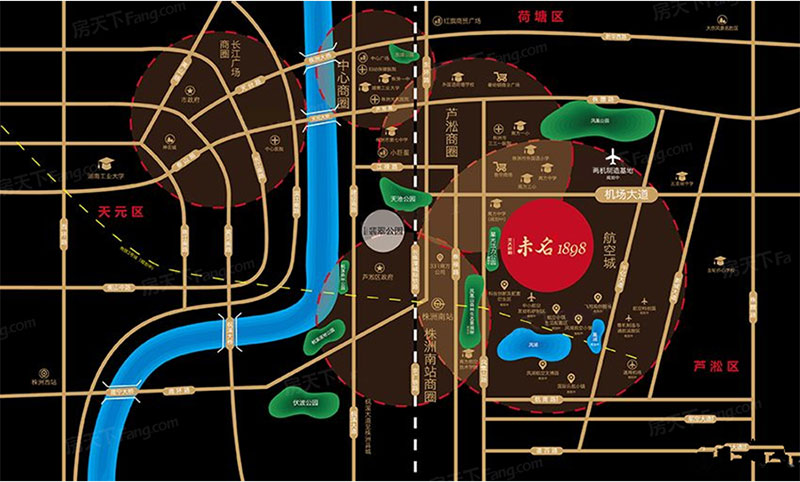 株洲​未名1898区位图